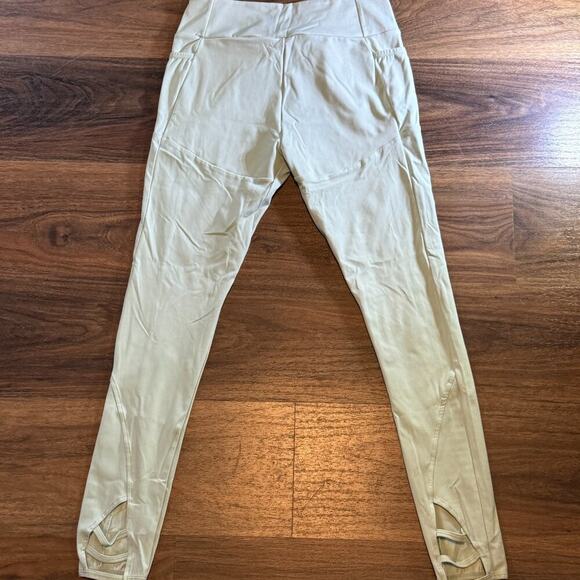 Gymshark Leggings Women’s Size Large Seafoam Green Criss Cross Waist Cutout - Picture 8 of 8